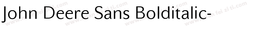 John Deere Sans Bolditalic字体转换